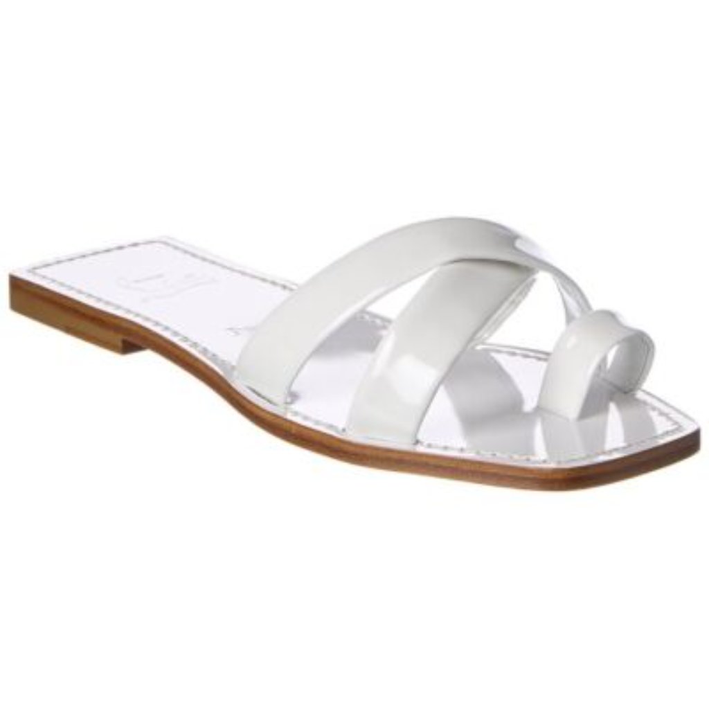 Christian Louboutin Simplina Me Patent Leather Flat Slide Mule Sandal Shoes
